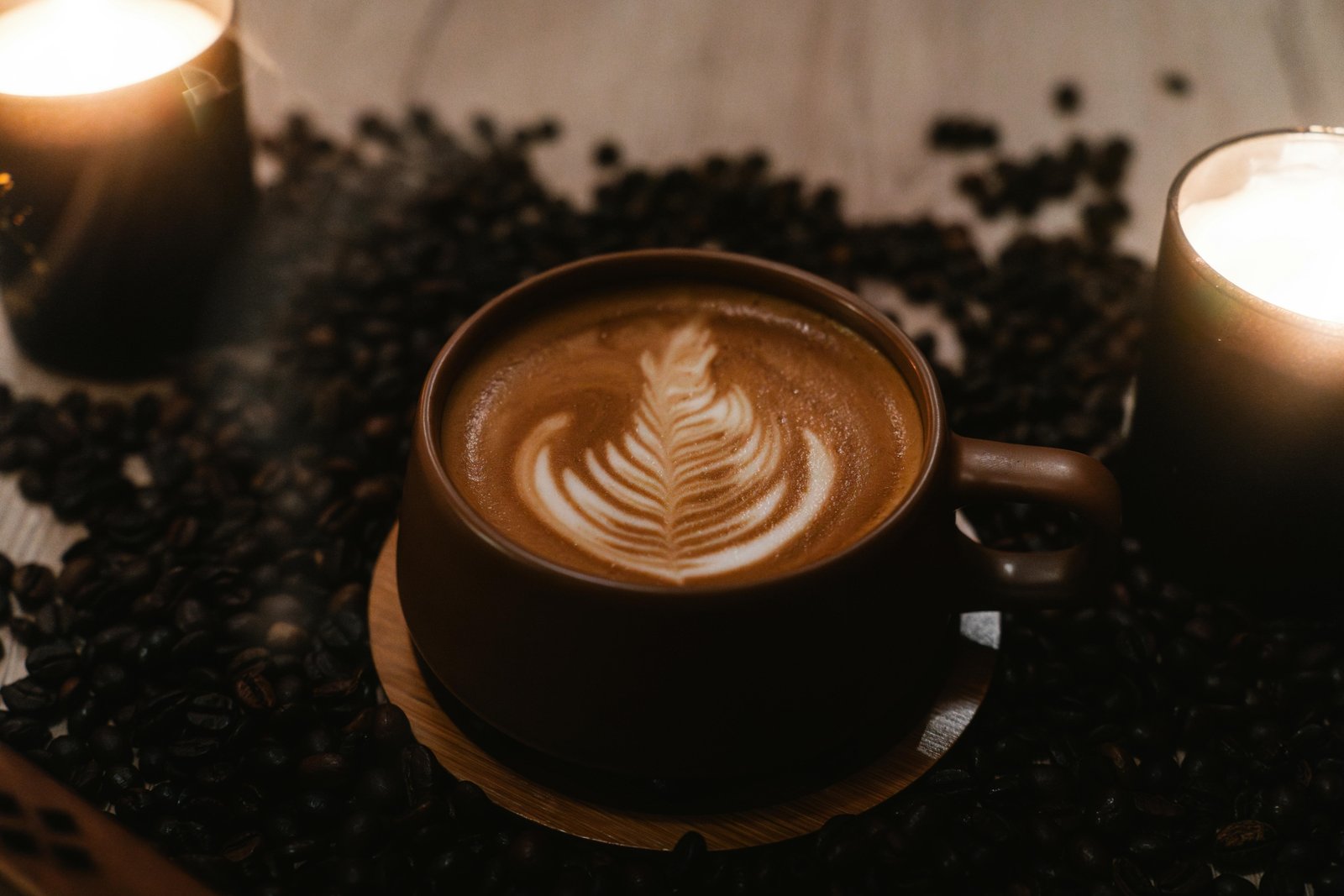 A minimalist coffee-themed high-resolution wallpaper, 63 of 63.